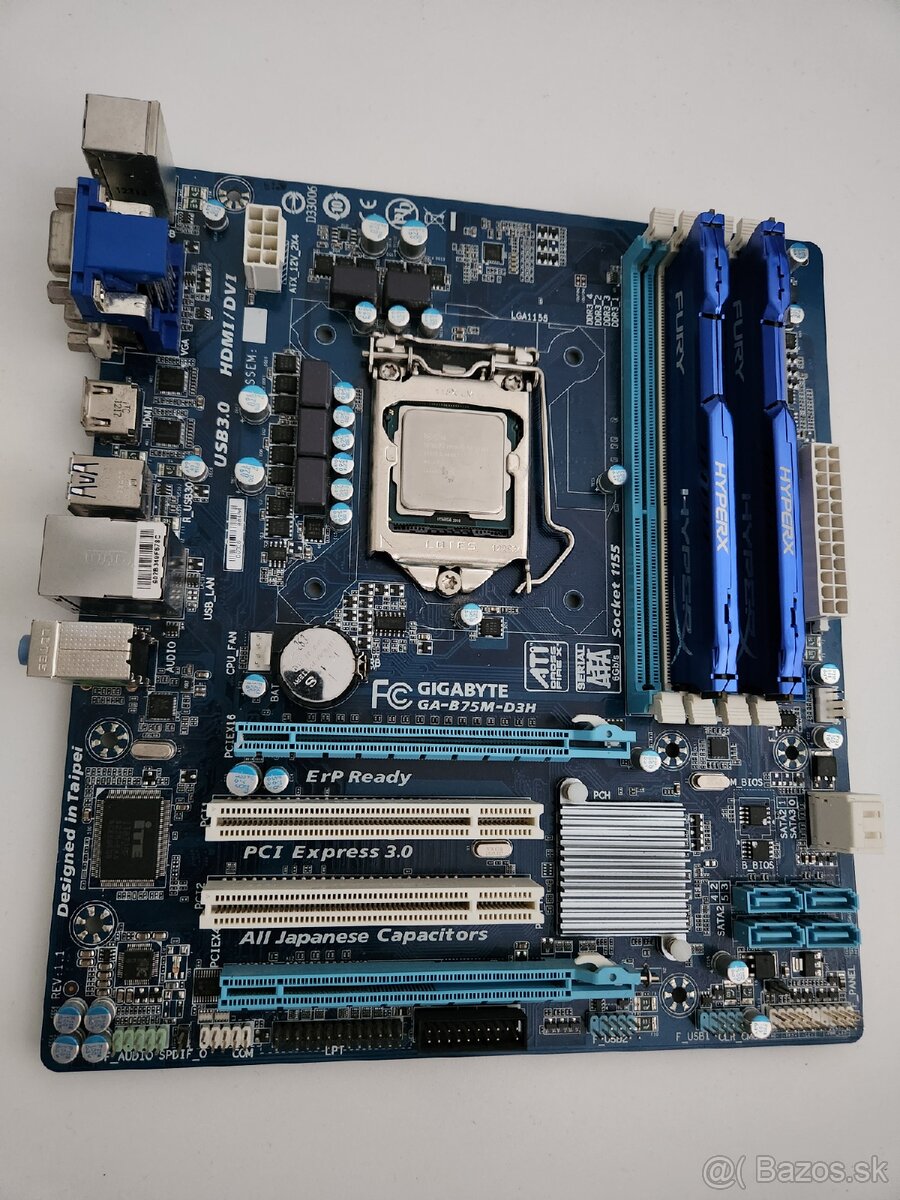 Xeon E3-1240 v2 + mATX doska + 16 GB RAM