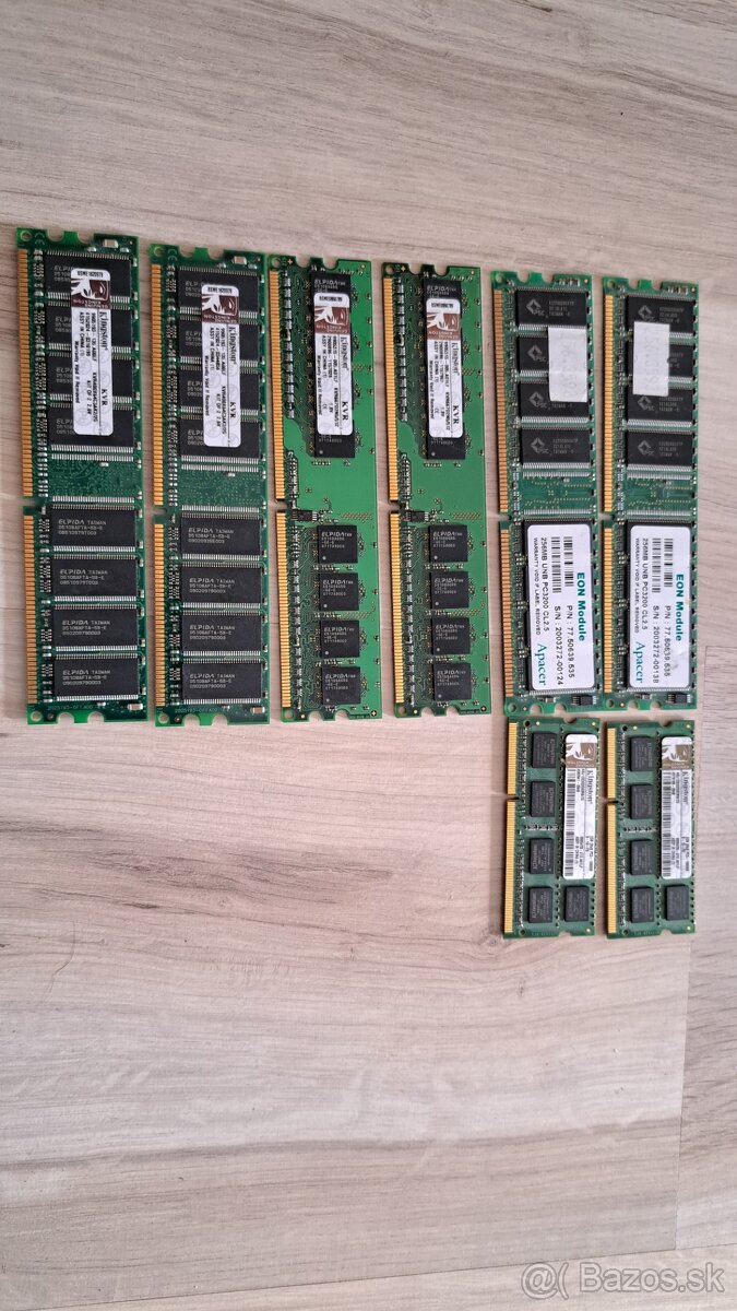 Predám pamäte ddr1 a ddr 2