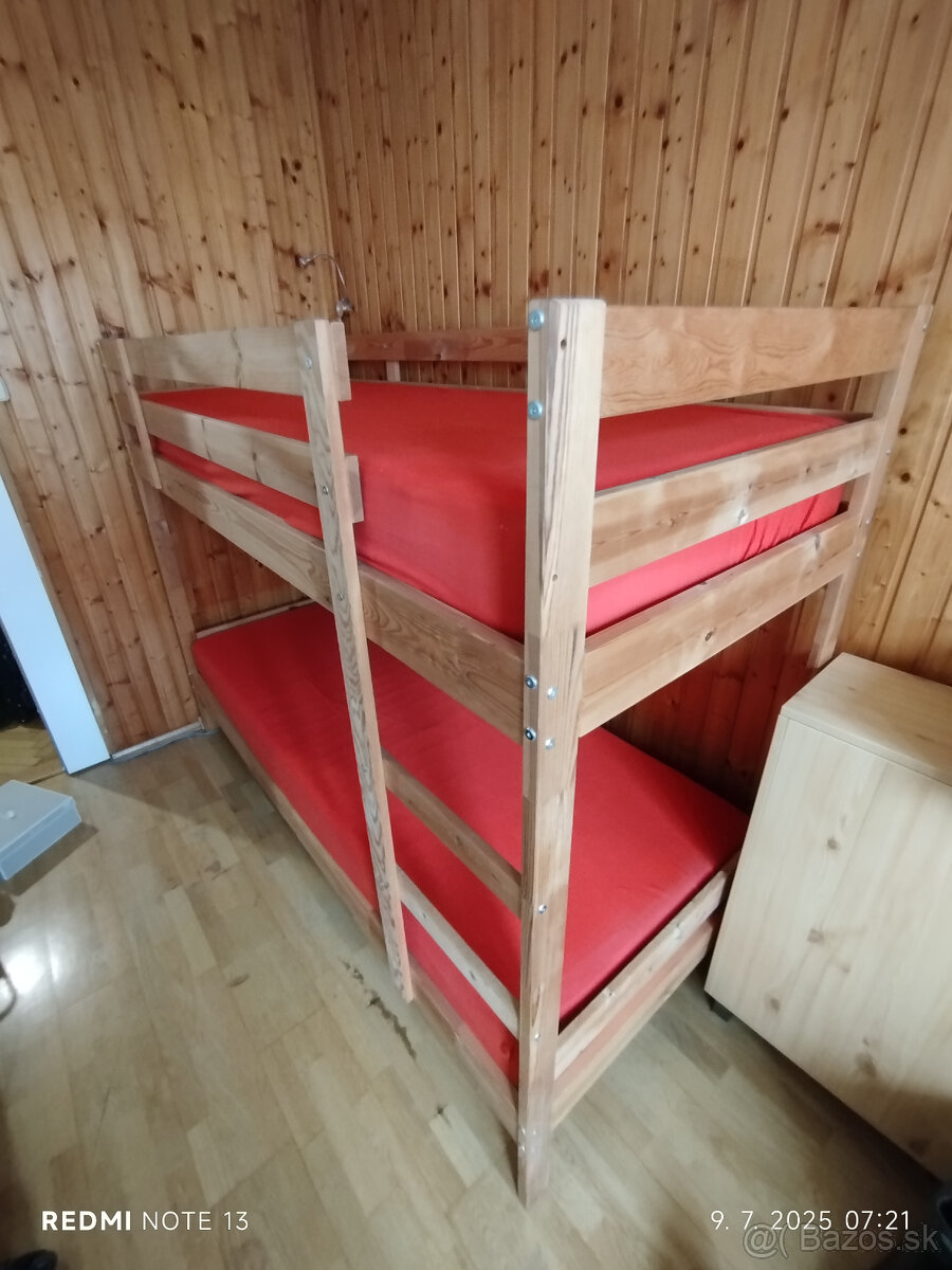 Poschodová posteľ s matracami