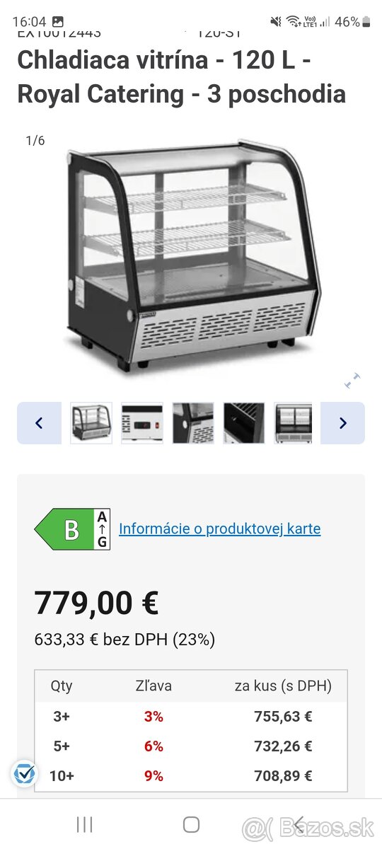 Predám chladiarensku vitrinu.