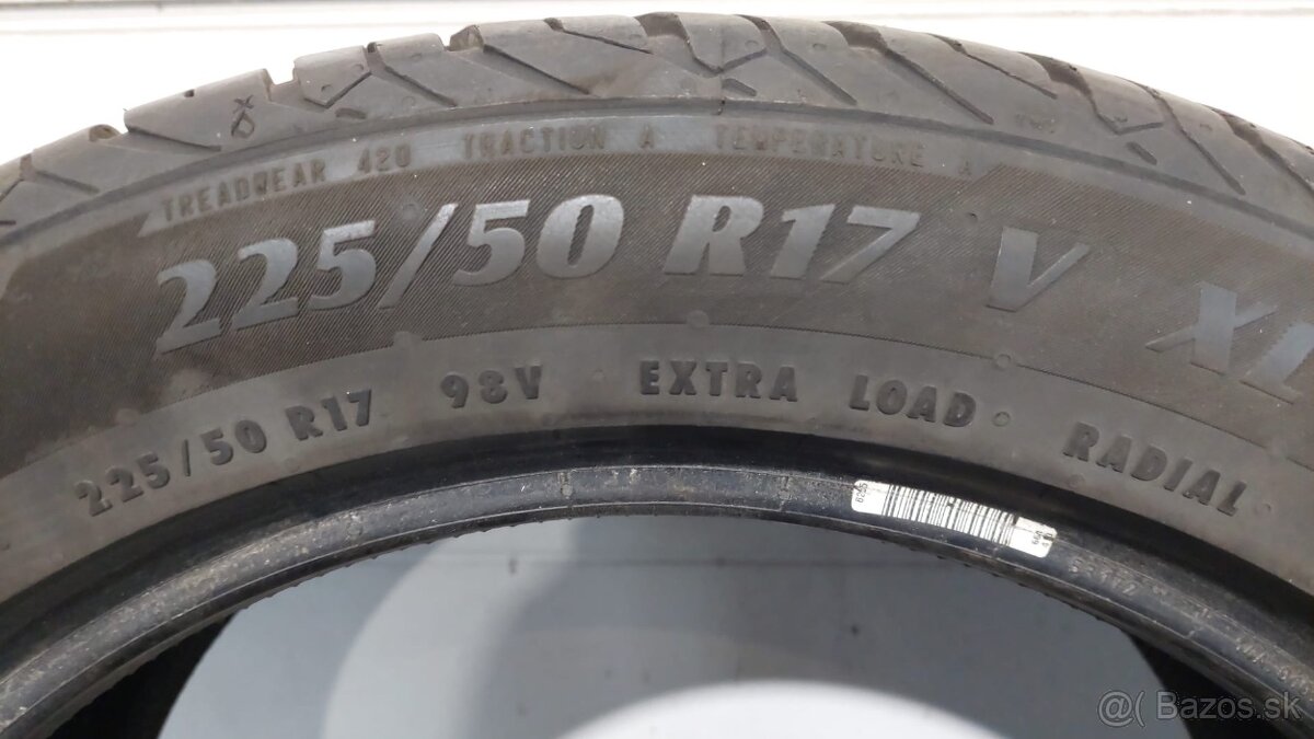 Predam letne pneumatiky 225/50 R17 Matador Hectorra 3