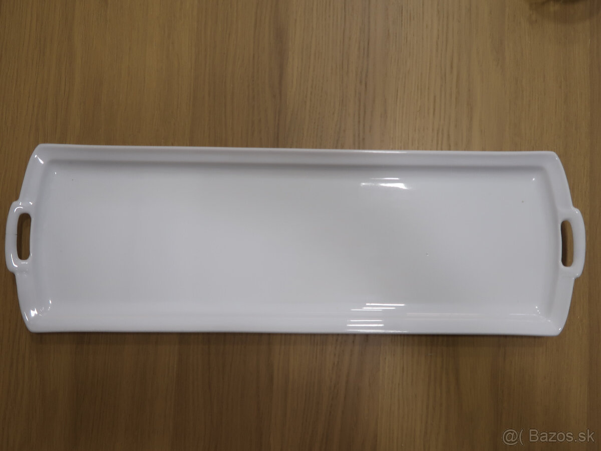 Porcelánový podnos biely
