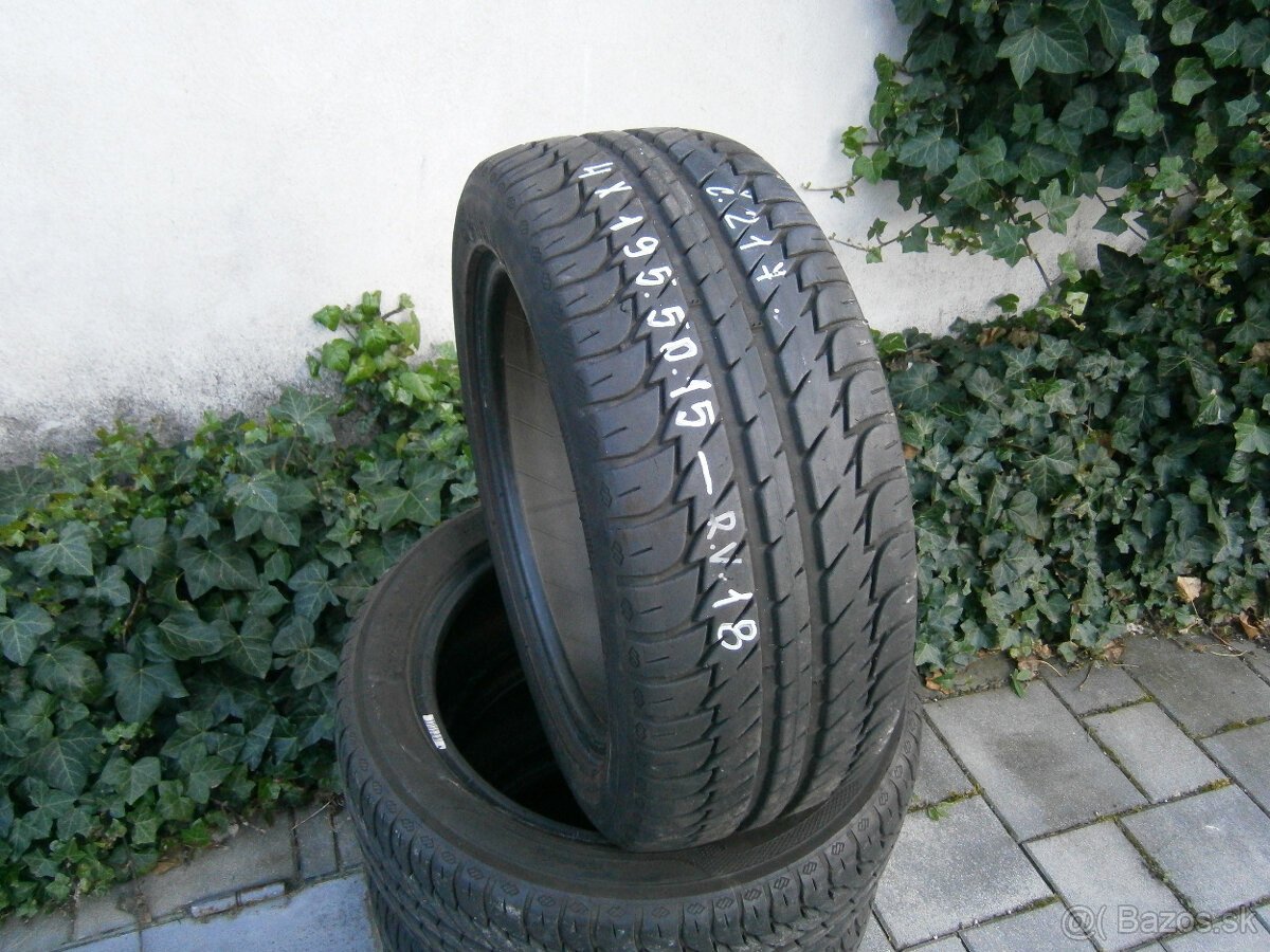 Predám 4x letné pneu Kleber 195/50 R15 82H