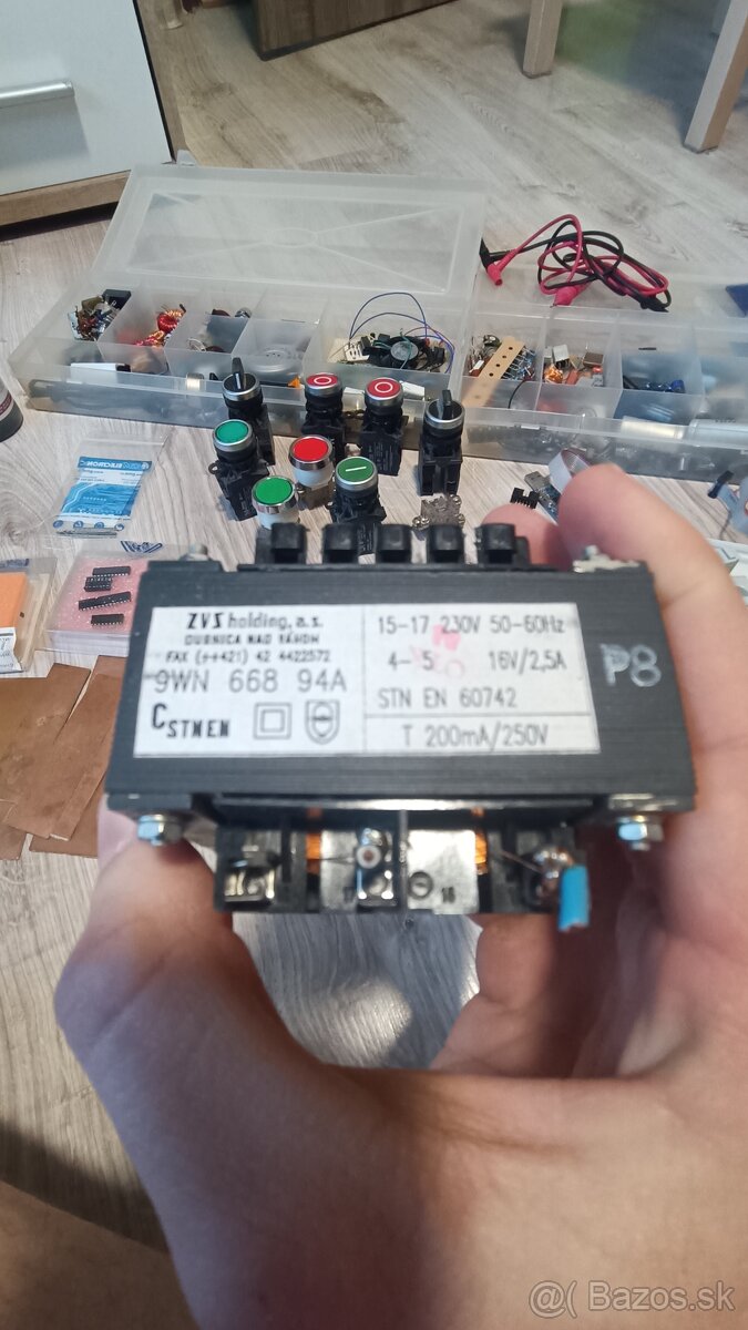 Elektro súčiastky, transformátor