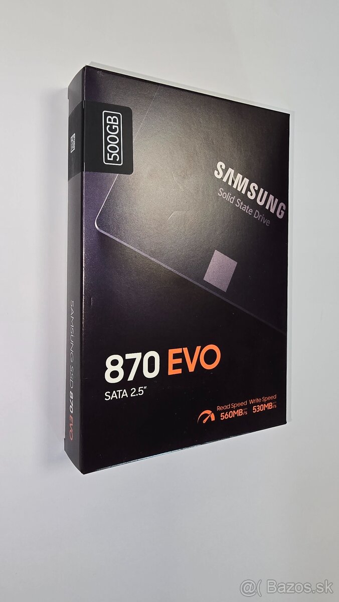 SSD Samsung 500GB 870 EVO 2.5" zablombovaný. Nový