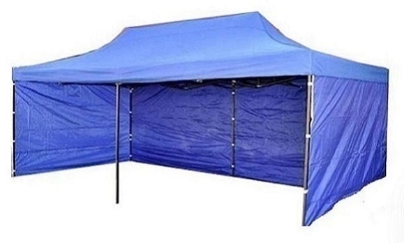 Nožnicový skladaci stan 6x3m s bočnou plachtou