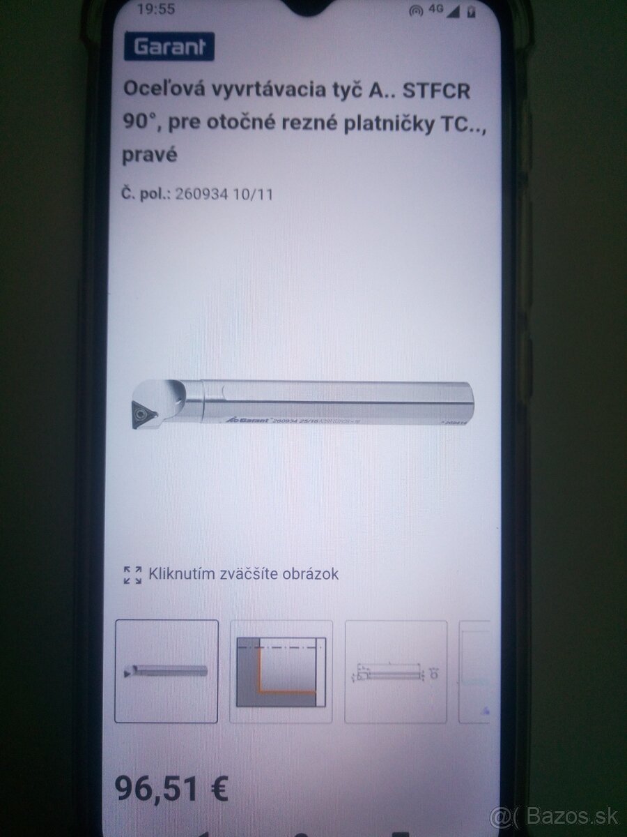 Garant vyvrtávacia tyč+K12 M A