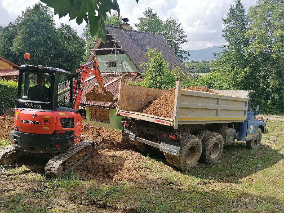 Predaj a realizácia žumpy a betónové pivnice výkopové práce
