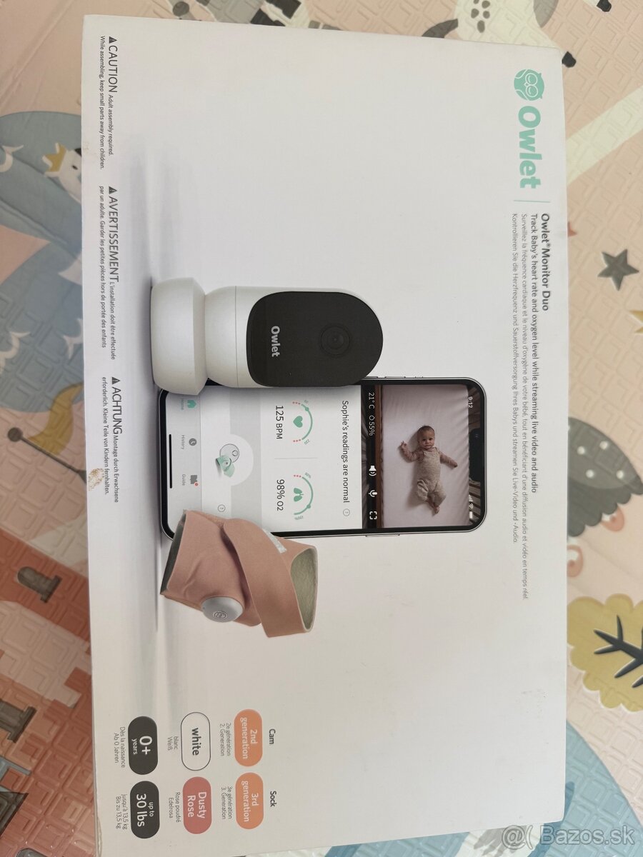 Owlet duo monitor ponožka kamera