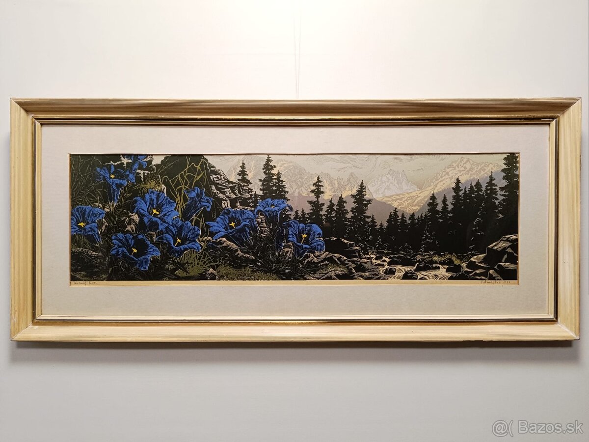 Obraz Tatranský horec 1971, 44x103