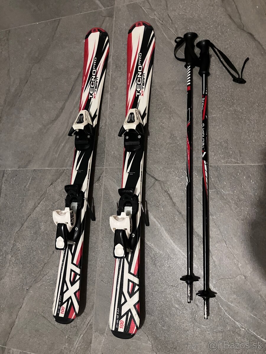 Detské lyže 100 cm + palice 80 cm