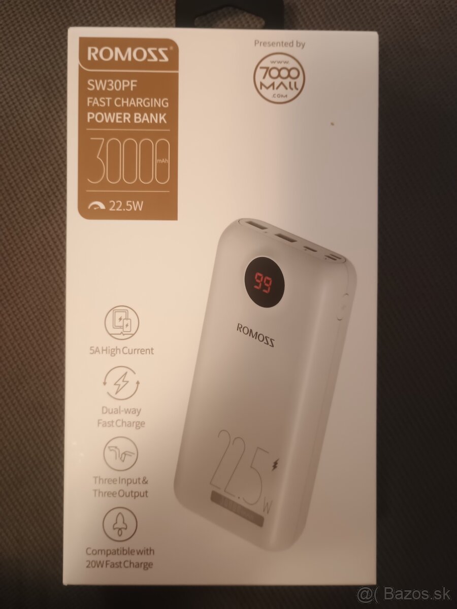 Romoss externá nabíjačka 30 000 mAh