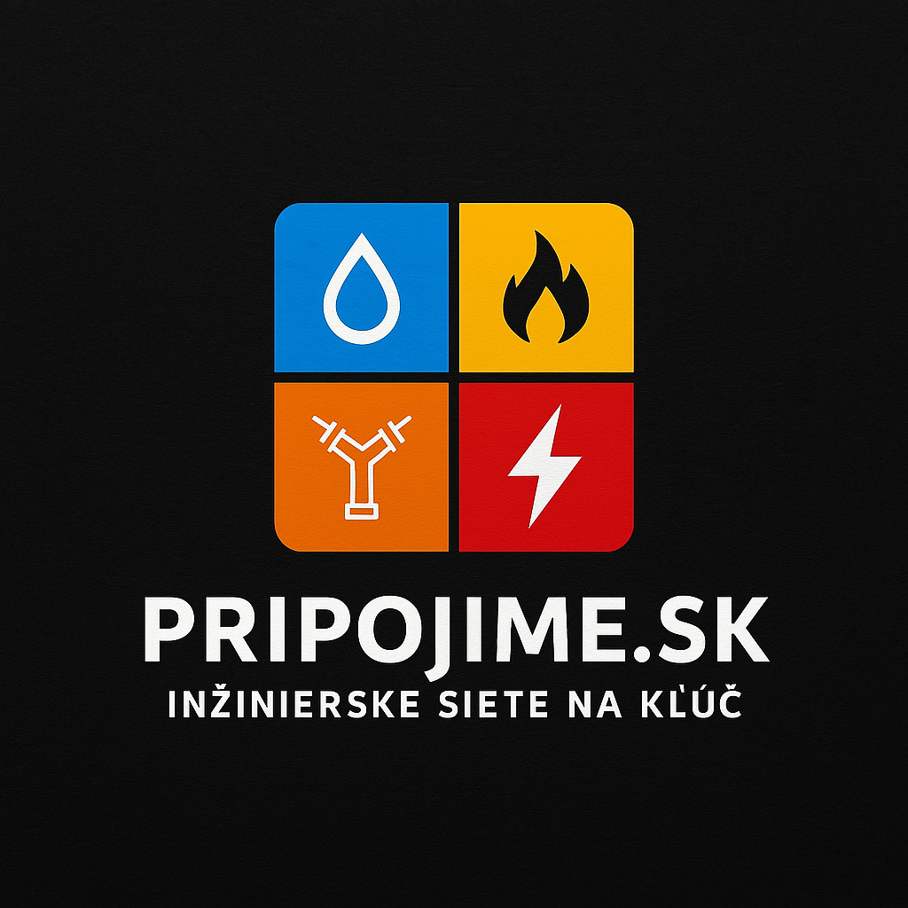 Prípojky na kľúč – voda 💧,plyn 🔥,elektrina ⚡,kanalizácia