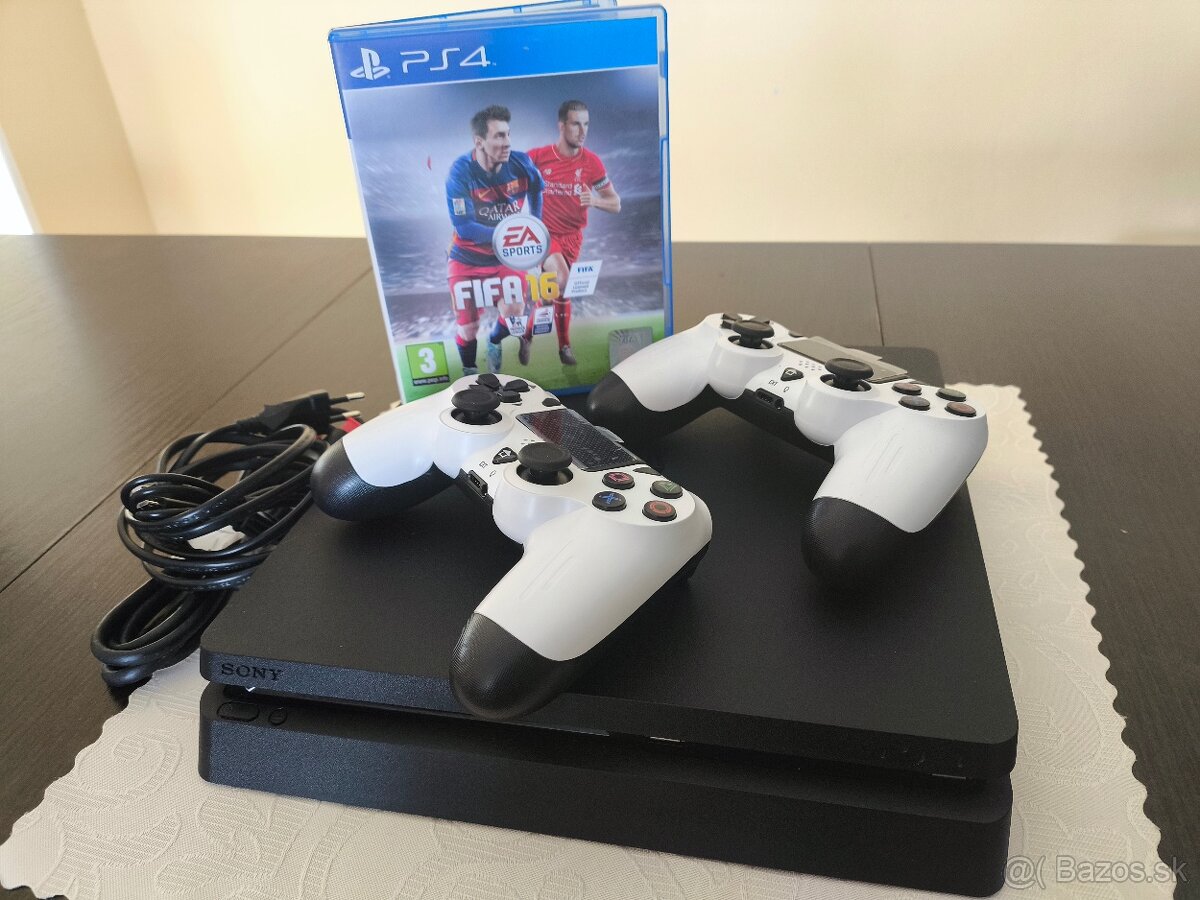Sony PlayStation 4 slim + 2 ovládače