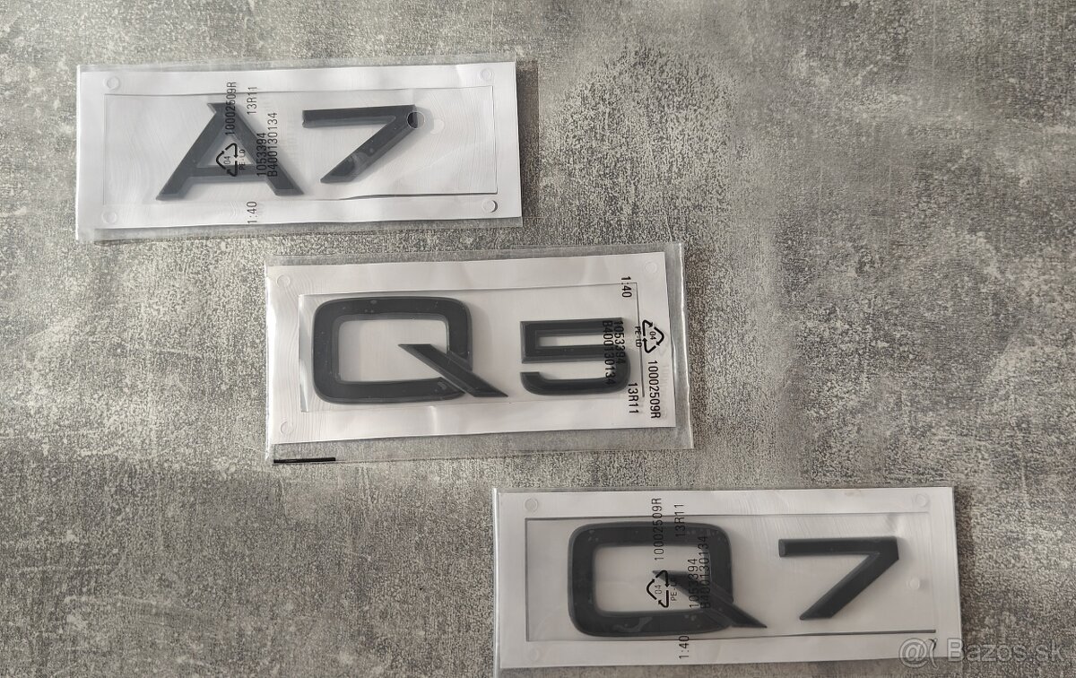 Znaky a emblemy V6T, V8T, GT znak do masky