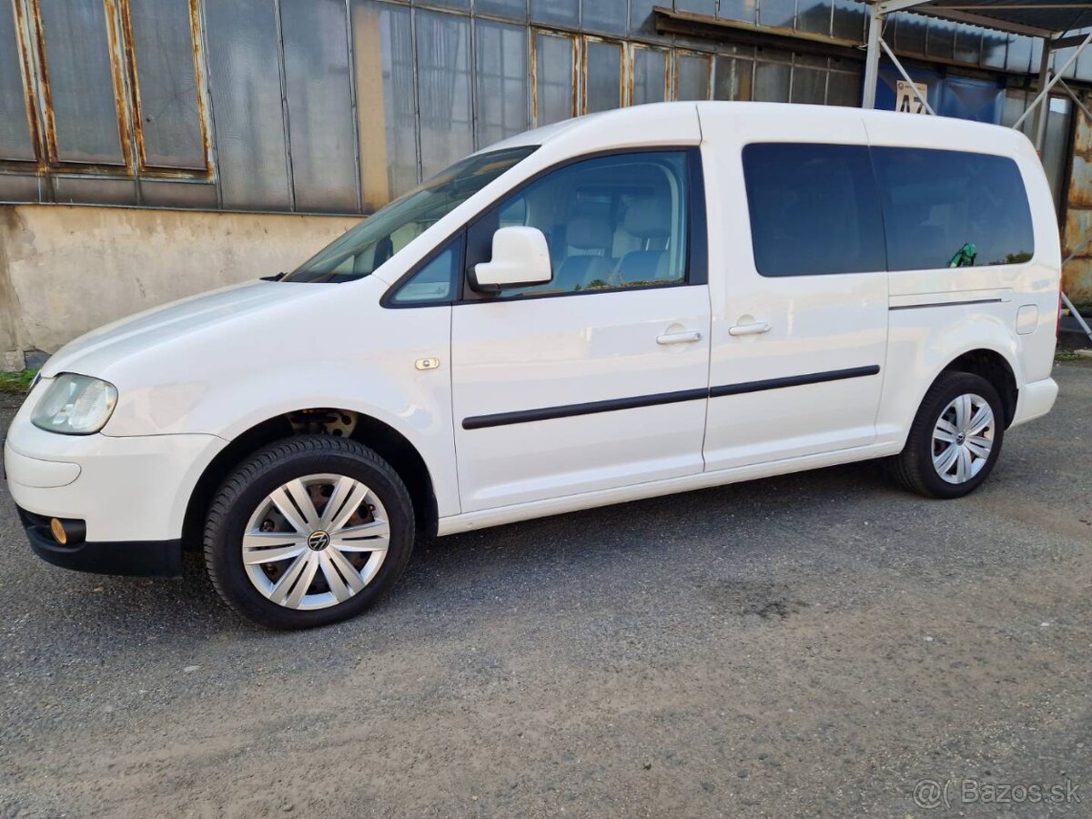 REZERVE Volkswagen Caddy 1.9 TDI 77 KW Maxi DSG 7-miest,Tažn
