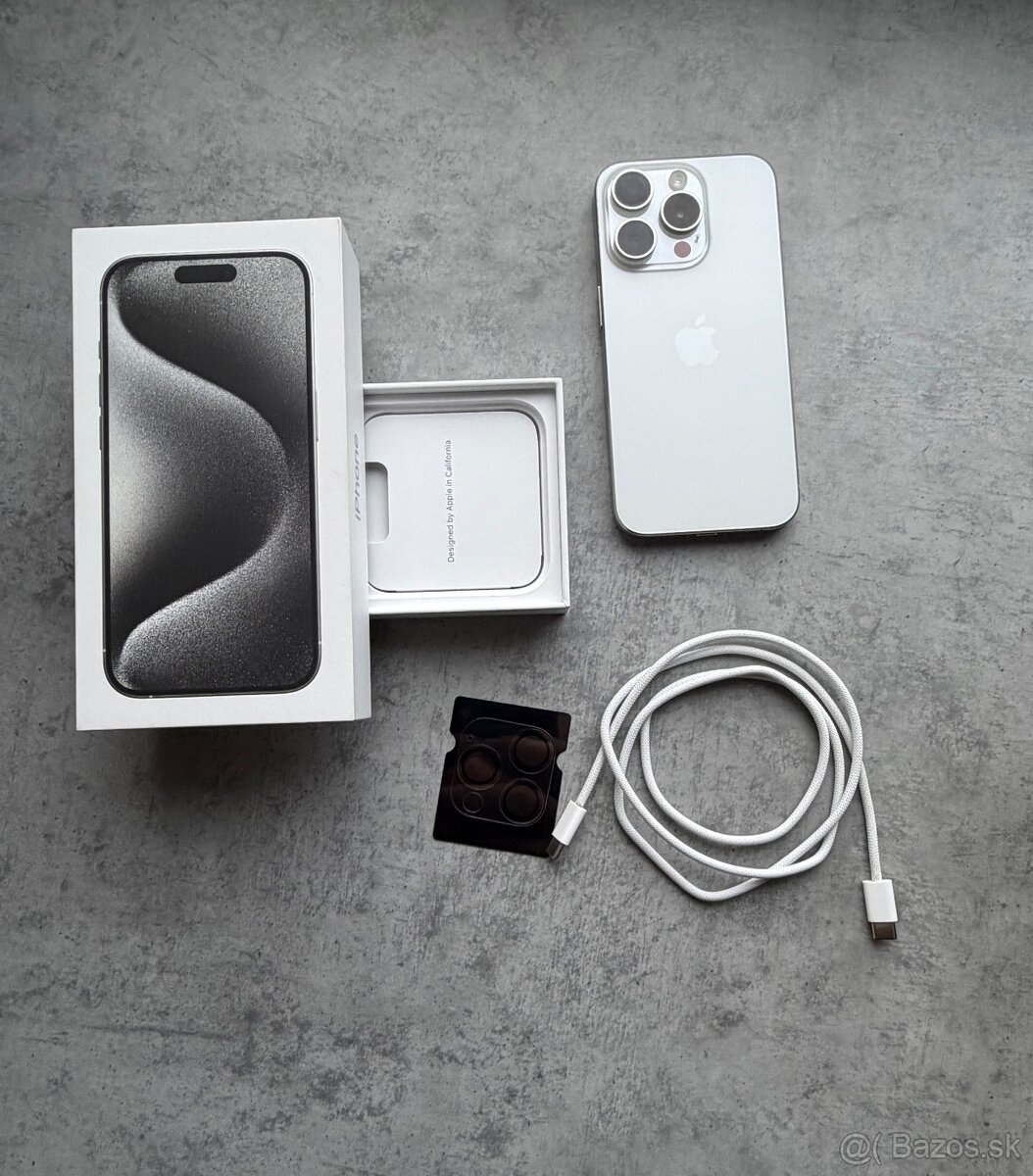 Iphone 15 pro 128gb biely