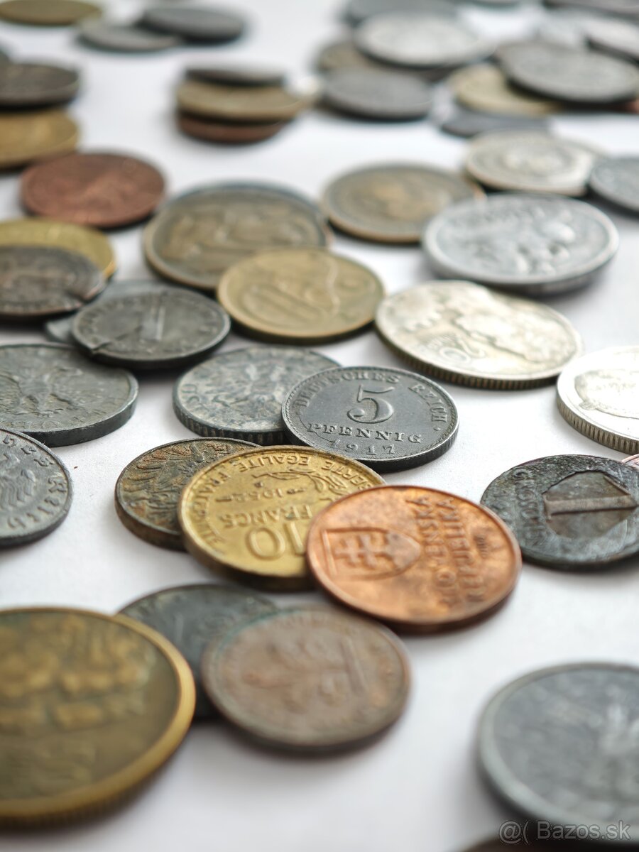 Predám mix rôzných mincí