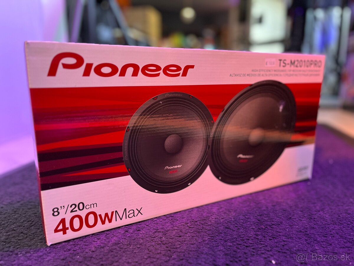 SPL 8” Midrange reproduktory Pioneer TS-M2010PRO
