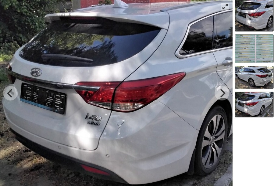 HYUNDAI i40 CW 1.7 CRDi 2015 predám piate DVERE, MOTOR D4FD,