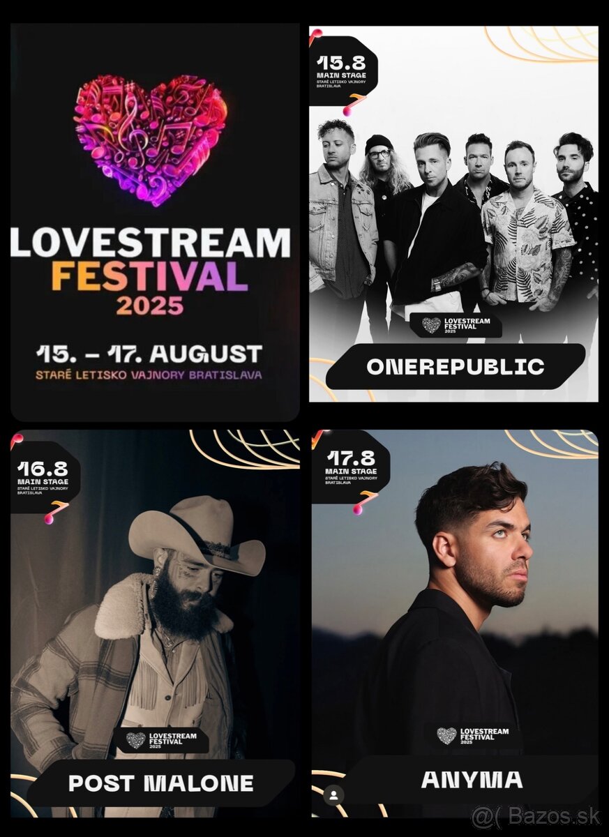LOVESTREAM 2025 / 3-dňové, 1-dňové (aj VIP)