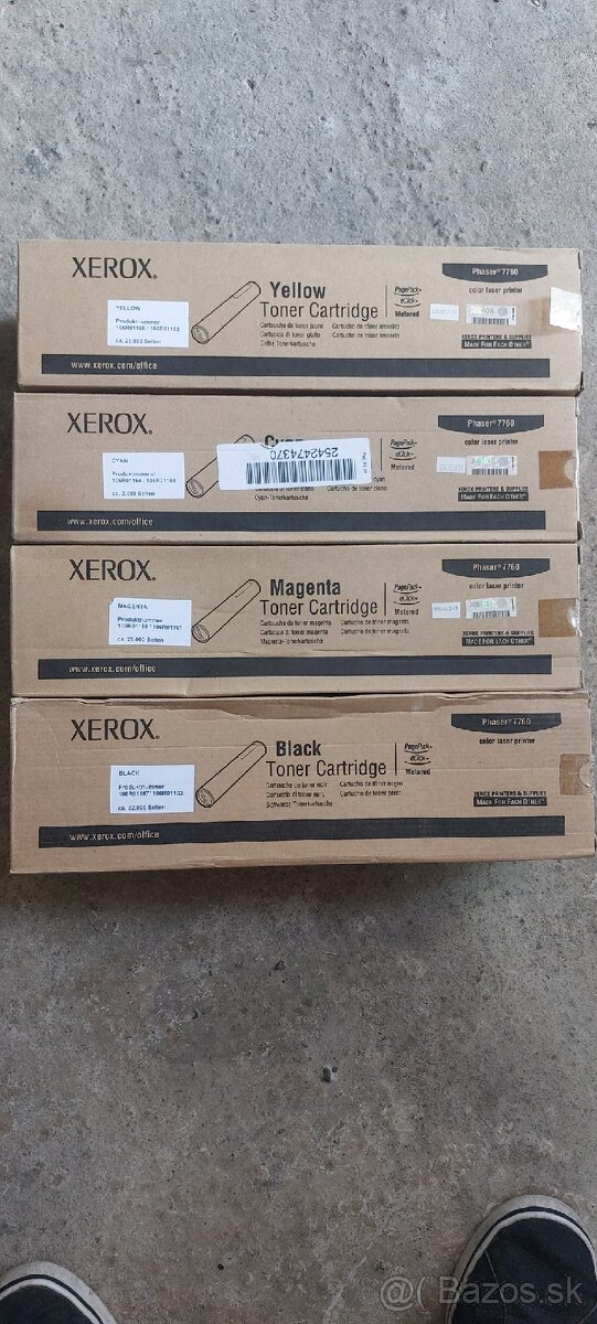 Predam nerozbalene tonery Xerox phaser 7760