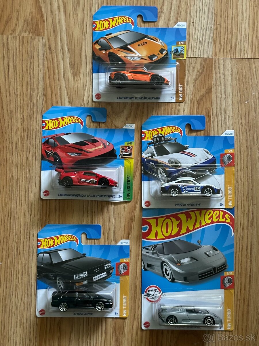 Hot wheels autíčka nové neotvorené 5 kusov (M)