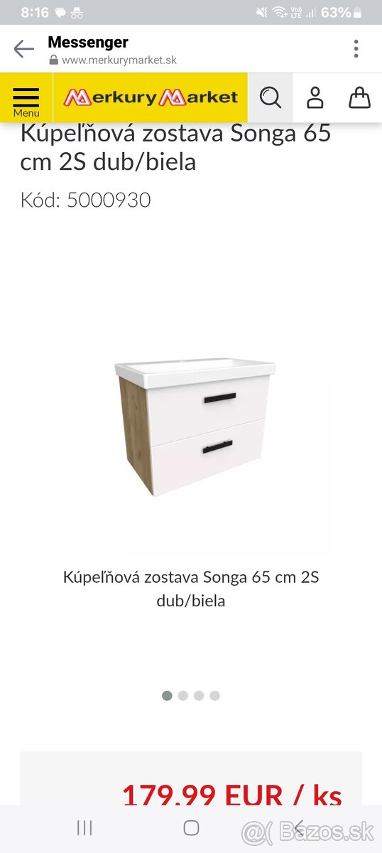 Skrinka s umývadlom
