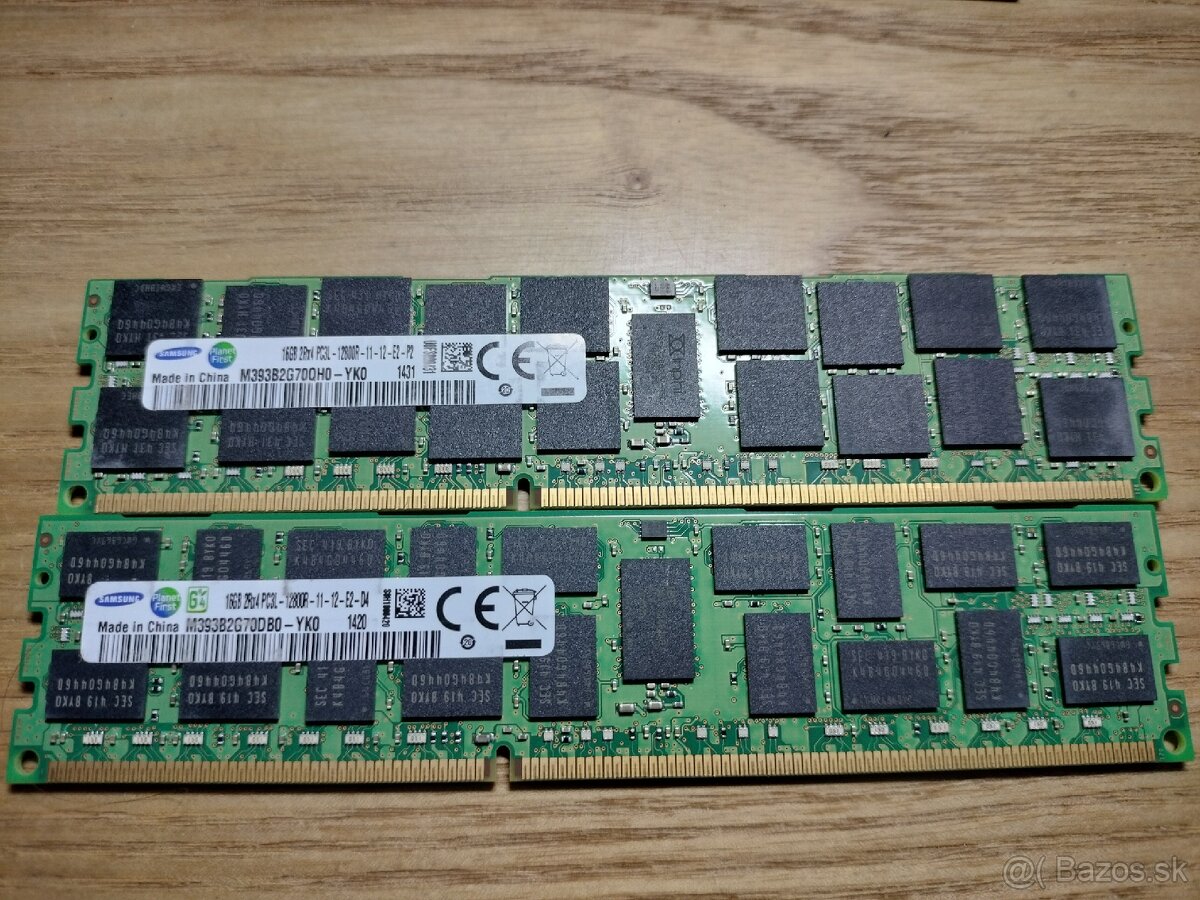 32GB kit DDR3 1600MHz PC3L-12800R ECC RAM RDIMM Samsung