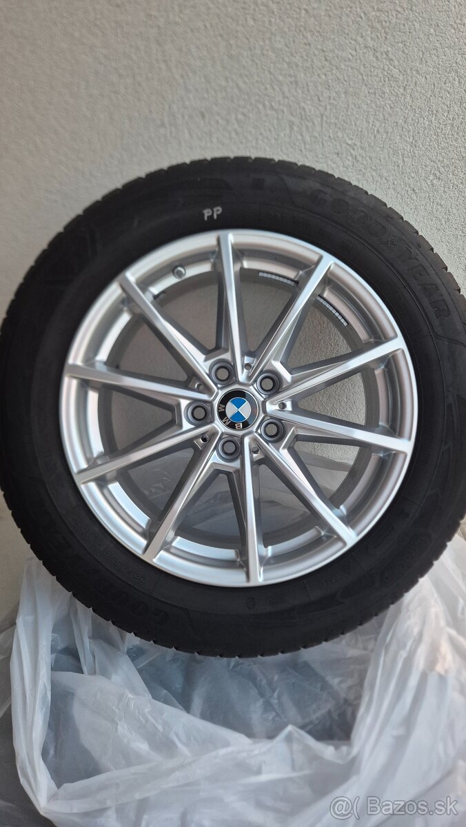 BMW disky ako nove 17" original so zimnými pneu 225/55 R17