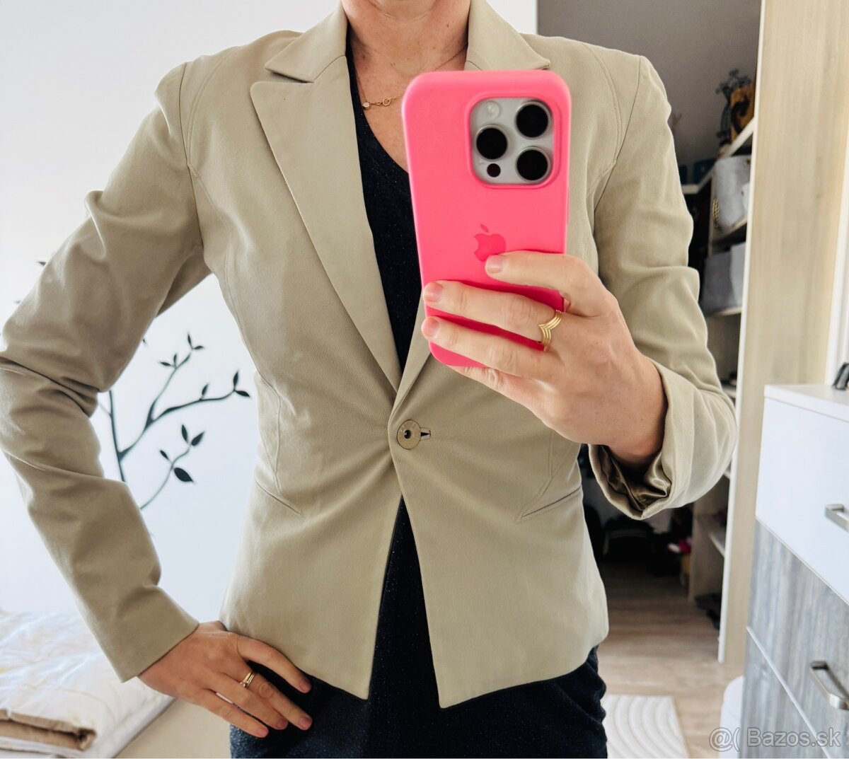 Dámske sivé sako Armani Exchange (A|X), small, 98% bavlna