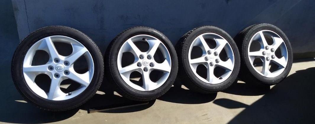 alu R17 5x114,3 orig. Kia + Hyundai, zimné pneu 235/65