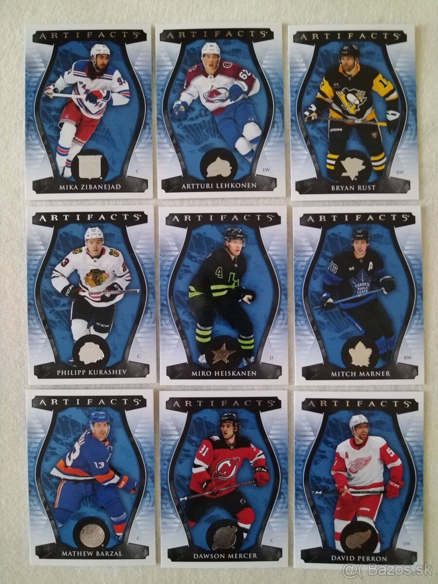 Hokejové kartičky 2023-24 Artifacts