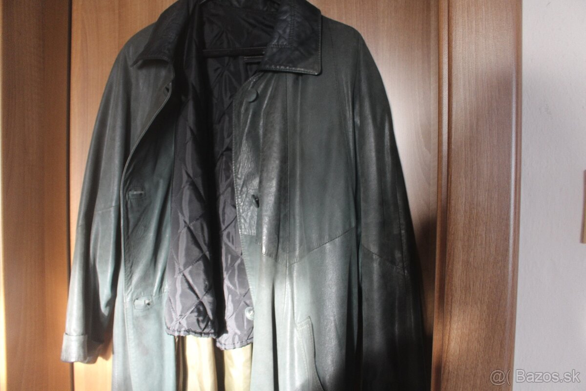 Predám dlhý dámsky kožený kabát