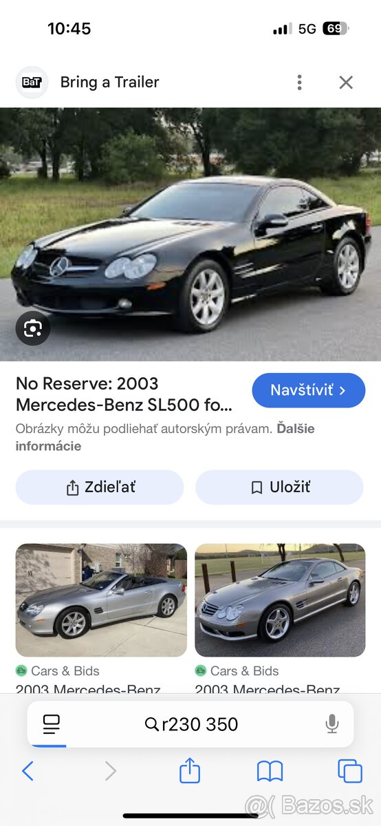 Mercedes SL 350 r.v.2007
