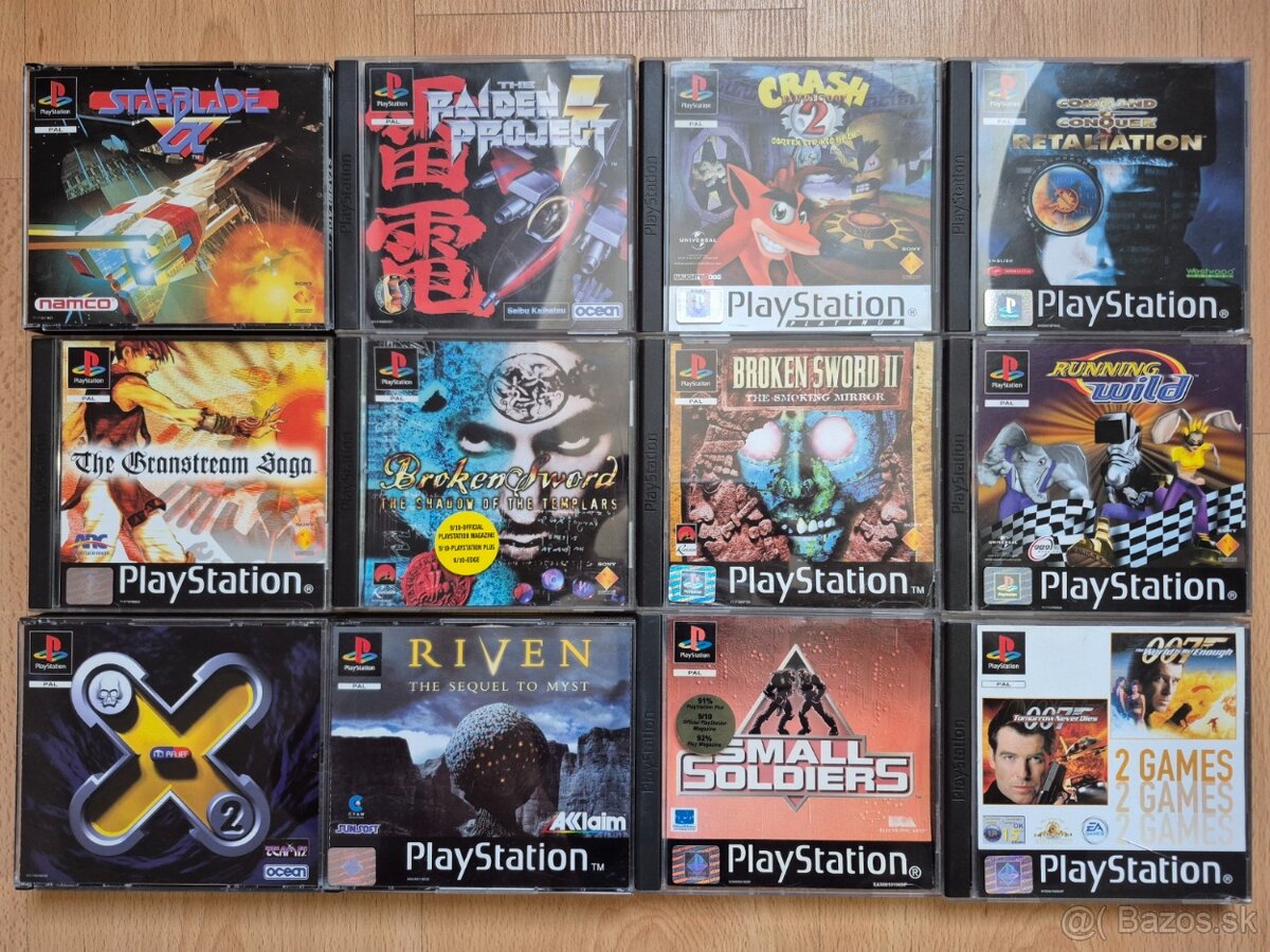 Hry na PS1 od 5€.