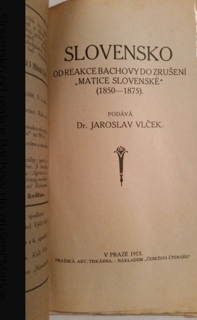 SLOVENSKO 1913