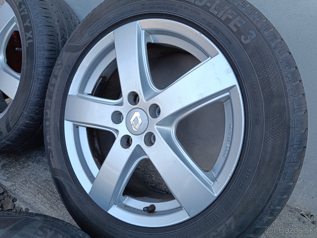 Alu disky 17" 5x108 Renault 225/55 R17