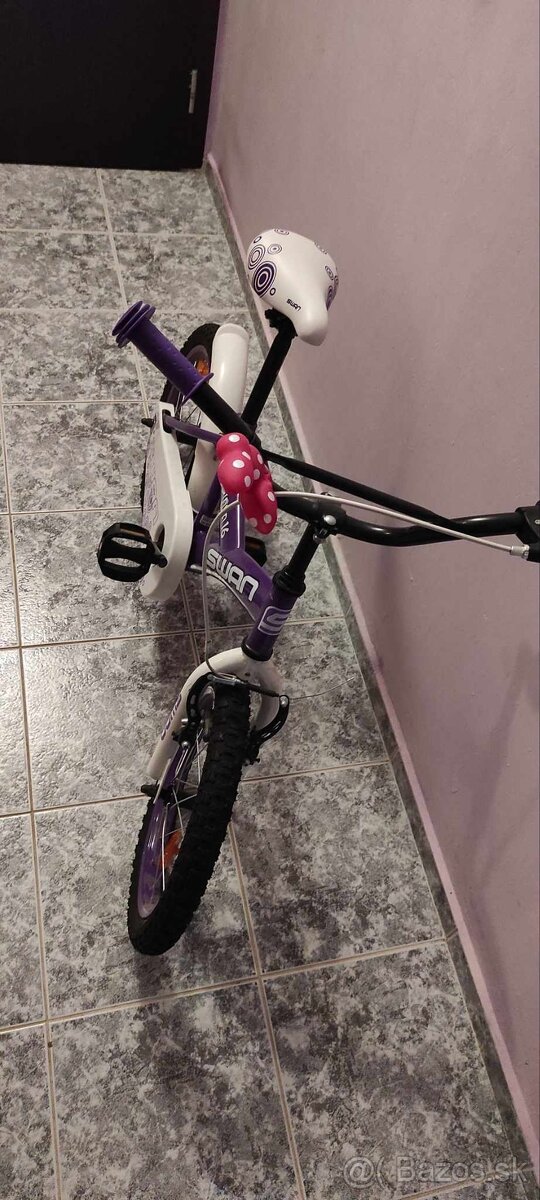 Detský dievčenský bicykel SWAN 16"