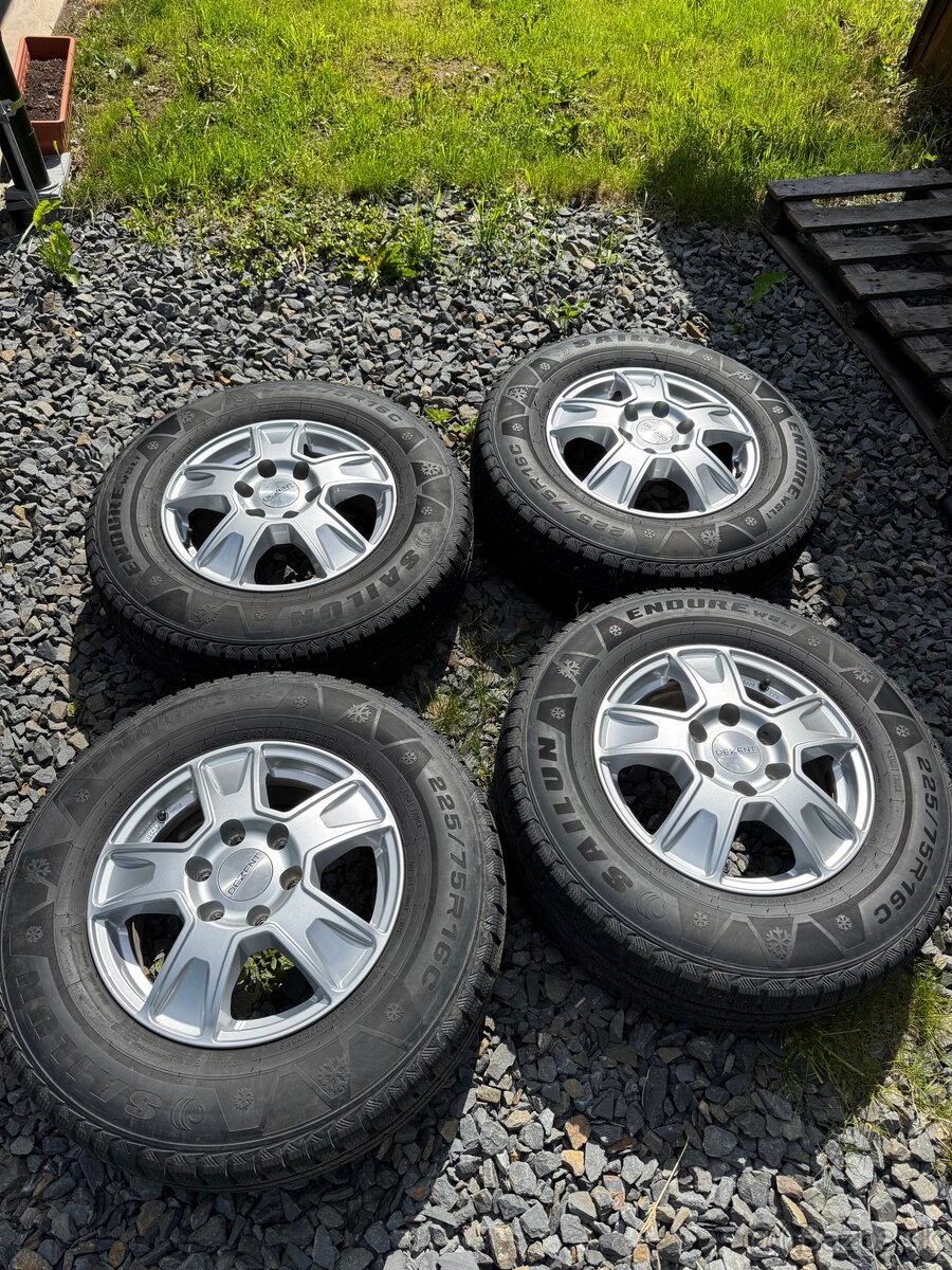 Kolesá DEZENT Van 6x130 ET62 + zimné pneu 225/75 r16 C