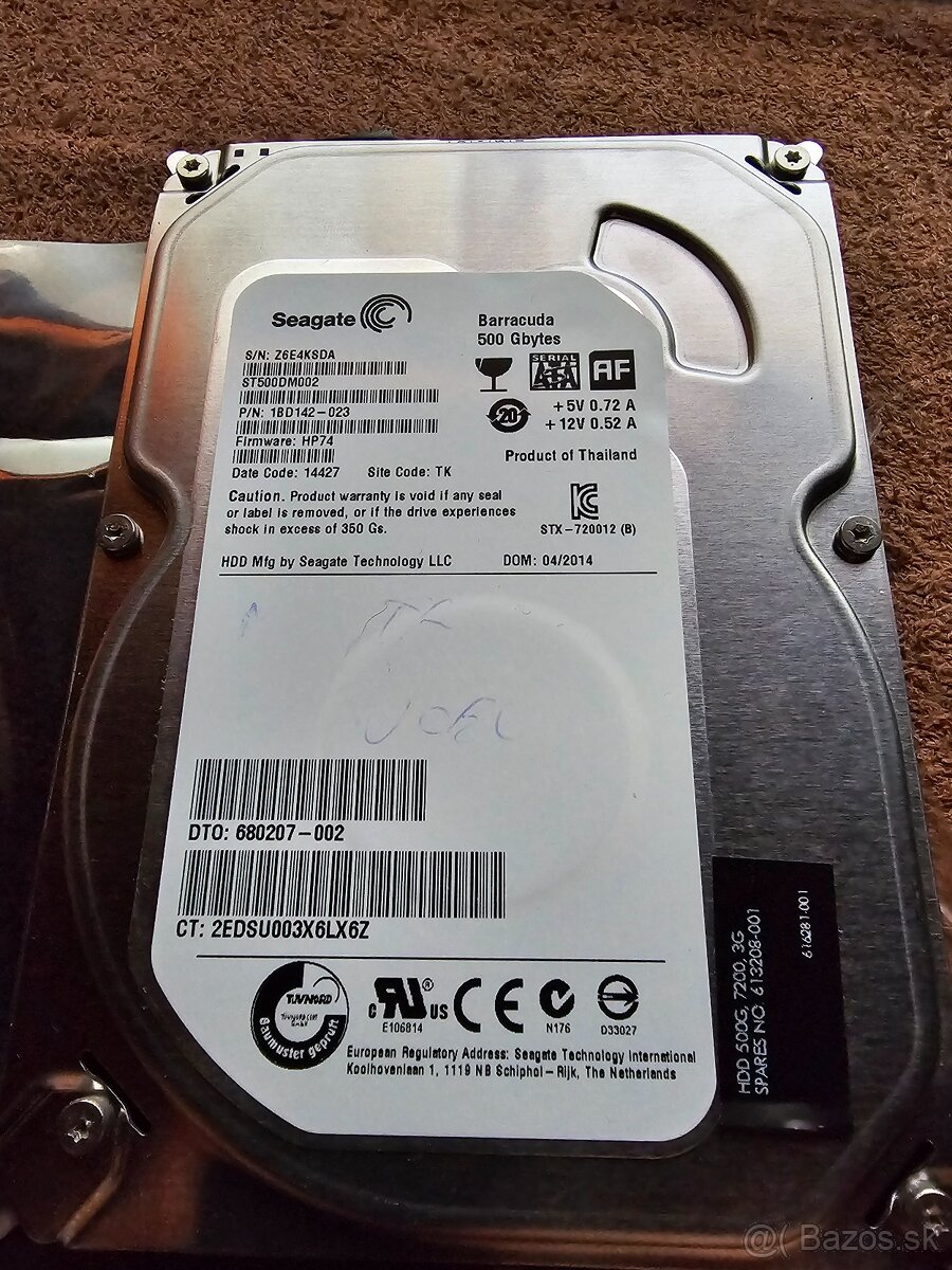 SEAGATE 500GB HDD