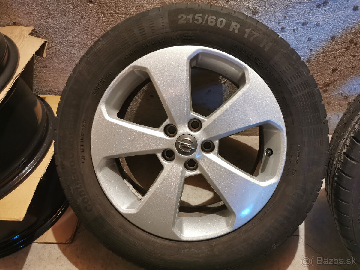 Opel Mokka - originál 17" alu disky s letnými pneu