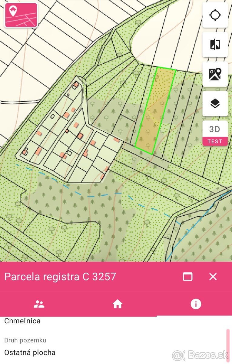 Pozemok pri chatovej oblasti – 3 500 m²