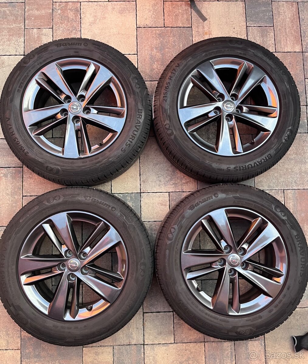 Orig. hliníkové disky Opel R17, 5x108