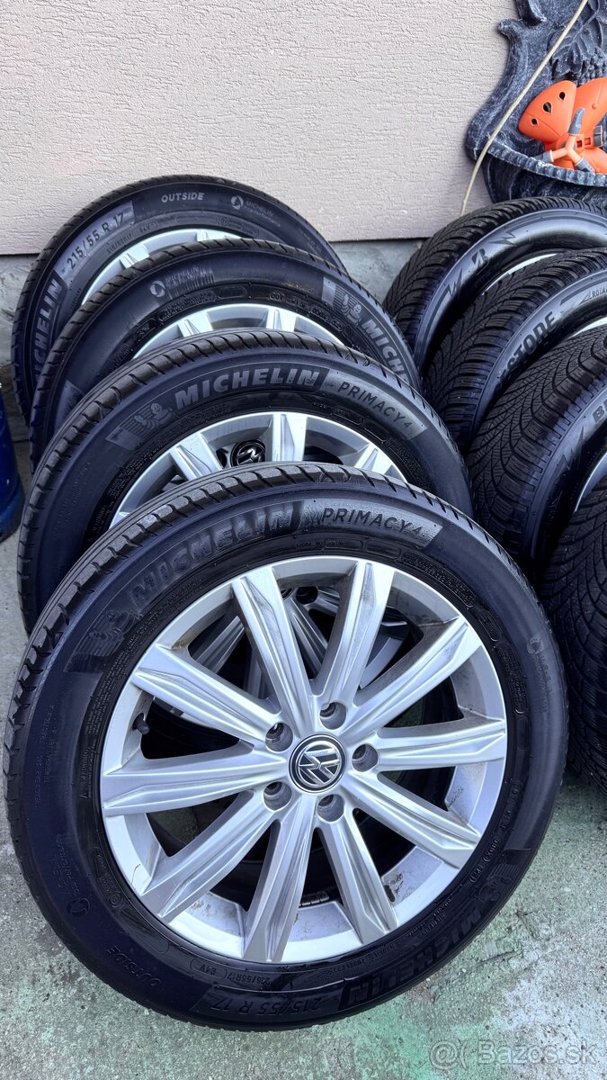 Letné 215/55 R17 + original 5x112 Disky