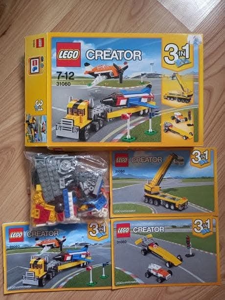 LEGO Creator Ťahač Nakladač Lietadlá Formule