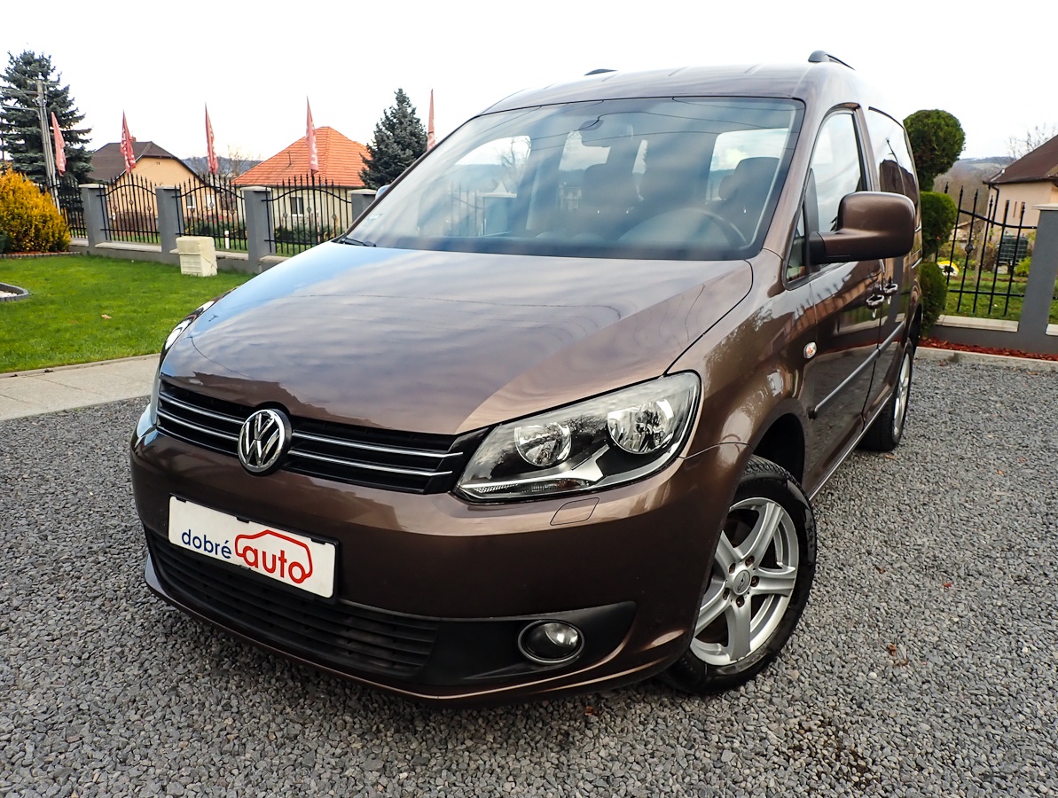 VOLKSWAGEN CADDY 2.0TDI 4x4 - 5MIEST - NAVI- VYHREV -ŤAŽNE