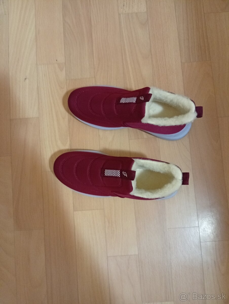 Teplá bavlnená vodeodolná obuv