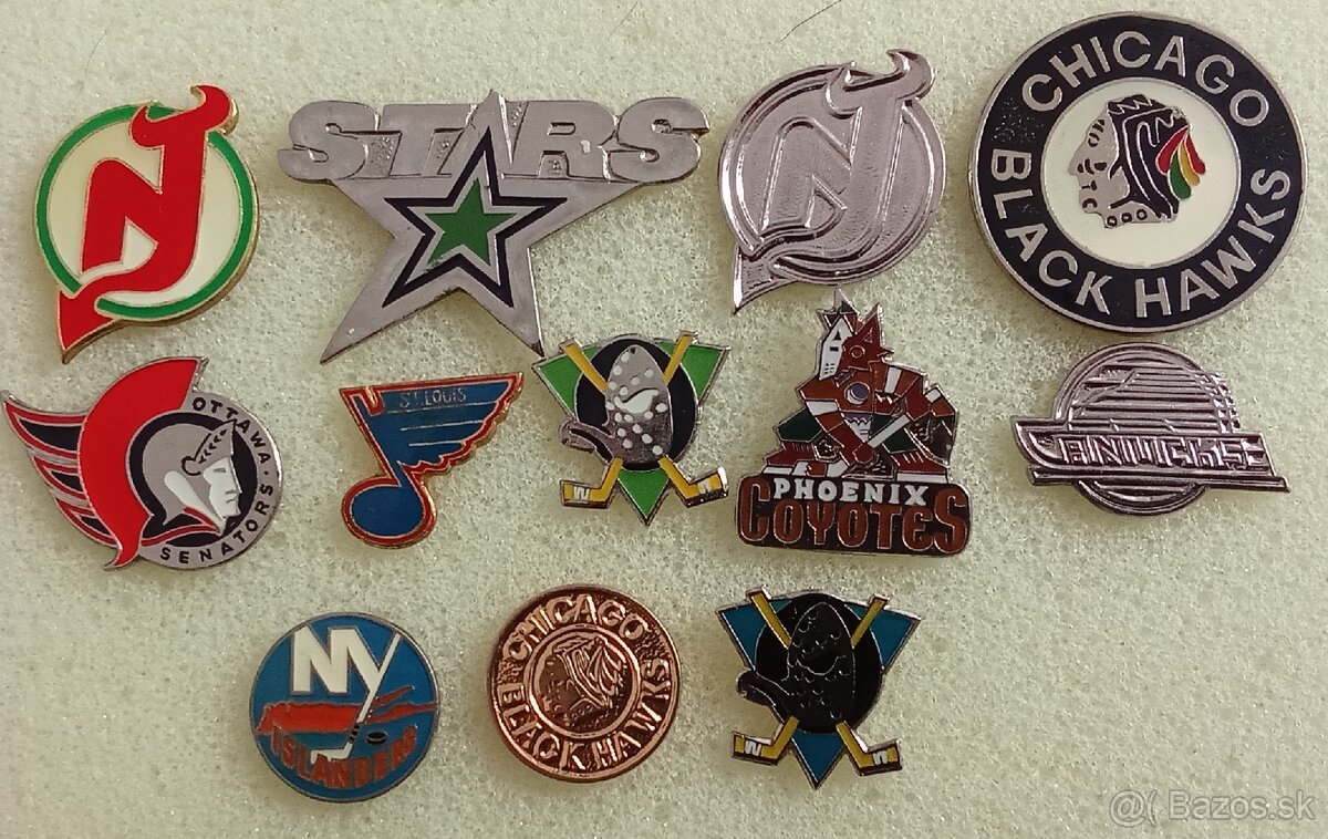 Predám odznaky NHL