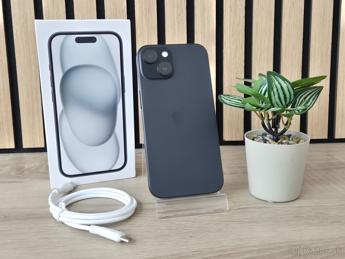 iPhone 15 128GB Black | AKO NOVÝ